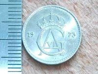 Лот: 10074964. Фото: 3. Монета 25 эри оре ери Швеция 1973... Коллекционирование, моделизм