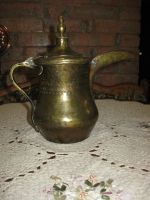 Лот: 12630507. Фото: 5. Антикварный кувшин-кумган латунь...