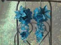 Лот: 1585644. Фото: 2. Изделия из полимерной,серьги"Небесная... Ювелирные изделия, бижутерия, часы