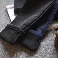 Лот: 8918895. Фото: 3. Джинсы леггинсы утепленные новые. Одежда, обувь, галантерея