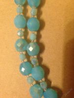 Лот: 5860112. Фото: 3. Бусы длинные голубые из чешского... Красноярск