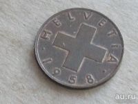 Лот: 8950612. Фото: 2. Монета 1 раппен один Швейцария... Монеты