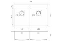 Лот: 24689425. Фото: 4. Мойка врезная Hoff Rinox. Красноярск