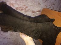 Лот: 12207783. Фото: 2. Замшевые зимние сапоги. Женская обувь