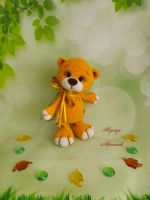 Лот: 20010135. Фото: 3. Вязаная игрушка - солнечный Мишка... Красноярск