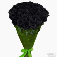 Лот: 9441912. Фото: 2. Синяя и черная роза / под заказ. Цветы, букеты