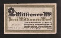 Лот: 17891870. Фото: 2. Германия. Мюнстер. 2000000 марок... Банкноты