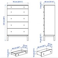 Лот: 19893577. Фото: 6. Комод 5 ящиков, сосна IKEA Икеа