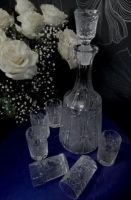 Лот: 18381525. Фото: 3. Винтаж: Штоф+6 стопок. Хрусталь... Домашний быт