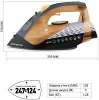 Лот: 21090031. Фото: 3. Утюг Polaris PIR 2860 AK. Бытовая техника