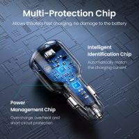 Лот: 21636690. Фото: 9. Автозарядка UGREEN CD293 2*USB-C...