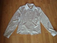 Лот: 7228923. Фото: 2. Женская шелковая блузка серо-бежевого... Женская одежда