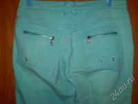 Лот: 36722. Фото: 2. капри джинс зеленые! 42-44р