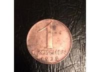Лот: 9686867. Фото: 2. Австрия 1 грош 1935 год. Голова... Монеты