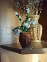 Лот: 6416920. Фото: 5. "Подснежники" (бисер) - мини-букет...