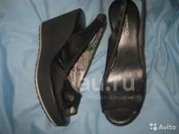 Лот: 13831888. Фото: 2. Фирменные черные босоножки и туфли... Женская обувь