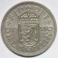 Лот: 8646323. Фото: 2. 1 шиллинг 1955 год. Великобритания. Монеты
