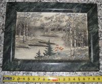 Лот: 25550724. Фото: 2. Картины на камне из СССР. Изобразительное искусство
