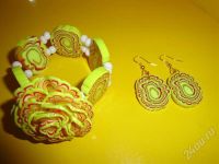 Лот: 298346. Фото: 2. Изделия из полимерной глины комплект... Ювелирные изделия, бижутерия, часы