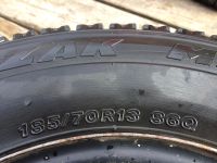 Лот: 10377237. Фото: 2. Шины Bridgestone 185/70/13 + диски... Шины, Диски