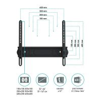 Лот: 18276659. Фото: 10. Кронштейн для LCD/LED тв 32"-55...
