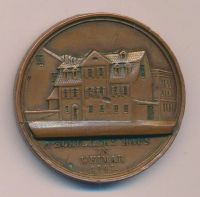 Лот: 15714012. Фото: 2. Германия 1847 Медаль Шиллер дом... Значки, медали, жетоны