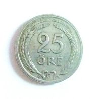 Лот: 22174914. Фото: 2. Швеция 25 эре 1941 Густав V. Монеты