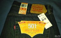 Лот: 8191381. Фото: 2. Джинсы Levis 501 р 38 Х 32 пр... Мужская одежда