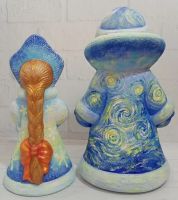 Лот: 21244995. Фото: 2. Дед Мороз и Снегурочка СССР в... Антиквариат