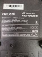 Лот: 23608397. Фото: 3. TP.MS.3663T.PB751 main DEXP H32F7000K... Бытовая техника