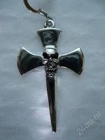 Лот: 1146668. Фото: 2. Серьги "Крест с черепом" (пара... Ювелирные изделия, бижутерия, часы