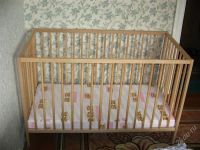 Лот: 2815924. Фото: 2. Кроватка детская с матрасиком. Детская мебель