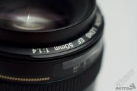 Лот: 2914294. Фото: 2. Canon EF 50mm f/1.4 новый. Фото, видеокамеры, оптика