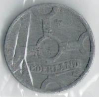 Лот: 11345308. Фото: 2. Голландия Нидерланды 1 цент 1942... Монеты