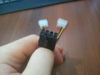 Лот: 4398120. Фото: 2. Переходник питания 8-pin с 2-х... Комплектующие