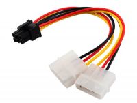 Лот: 3855707. Фото: 3. (2 molex - 6pin) Переходник питания... Компьютеры, оргтехника, канцтовары