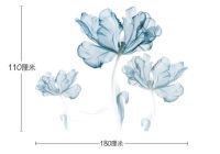 Лот: 16532261. Фото: 5. Наклейка Нежные голубые цветы...