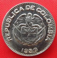 Лот: 2935428. Фото: 2. (№2880) 10 сентаво 1956 (Колумбия... Монеты