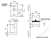Лот: 2362436. Фото: 2. Яркие SMD светодиоды 0805 желтые. Радиодетали  (электронные компоненты)