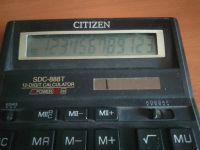 Лот: 21691322. Фото: 2. Калькулятор Citizen SDC-888T. Канцелярские и офисные товары