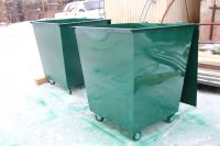 Лот: 8661816. Фото: 6. Бак мусорный металлический зеленый