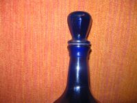 Лот: 15552773. Фото: 3. Графинчик кобальтового стекла. Домашний быт