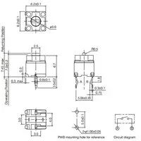 Лот: 12840387. Фото: 2. EVQP0E07K - тактовые кнопки для... Периферия