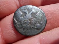 Лот: 14409547. Фото: 3. Очень редкая полушка 1750 года... Коллекционирование, моделизм