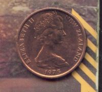 Лот: 4875881. Фото: 2. новая зеландия 1 цент 1975 (аверс... Монеты
