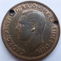 Лот: 3737094. Фото: 2. Великобритания 1/2 пенни 1949г... Монеты