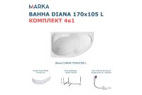 Лот: 25258010. Фото: 2. Ванна пристенная 1Marka Diana. Сантехника, водопровод