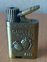 Лот: 17139452. Фото: 3. Металлическая пьезо зажигалка... Домашний быт