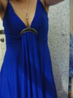 Лот: 2285339. Фото: 2. Очень красивое синее платье продажа... Женская одежда