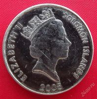 Лот: 2555254. Фото: 2. (№2087/LK) 20 центов 2005 (Соломоновы... Монеты